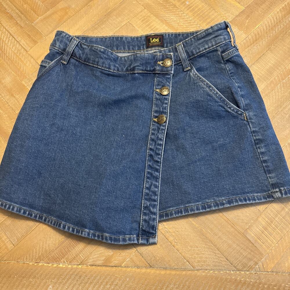 Riders By Lee Jean Skort Skirt Women's size 10M Stretch Mid Rise